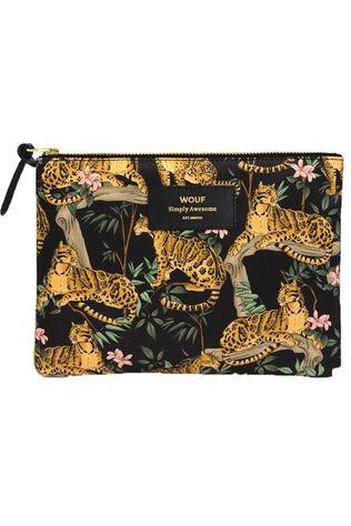 Accessoire Textile Large Pouch Black Lazy Jungle