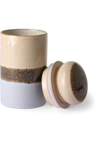 Petit Rangement Ceramic 70's Storeage Jar Lake