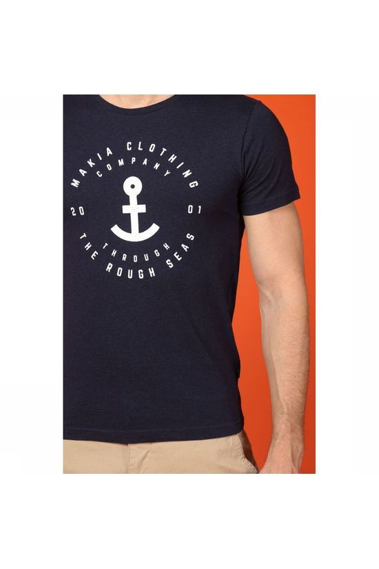 Makia T-Shirt Aweigh T dark blue
