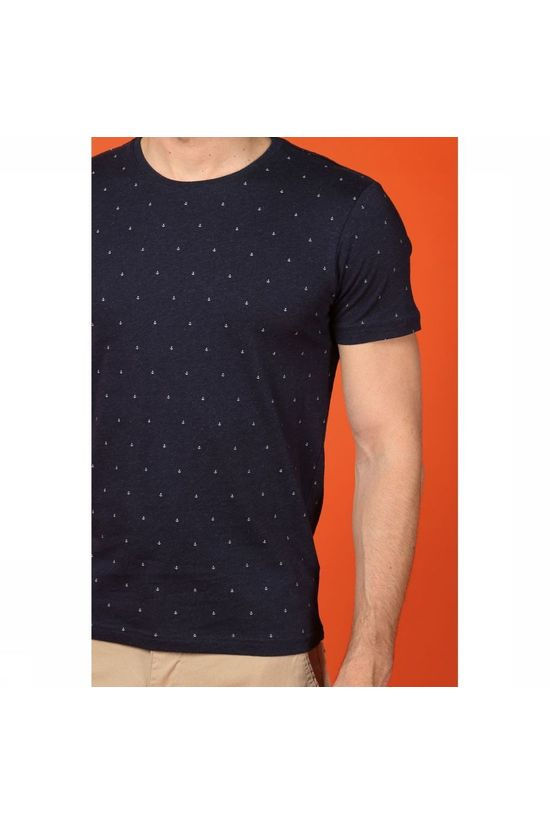 Makia T-Shirt Anchors T Dark Blue/Ass. Geometric