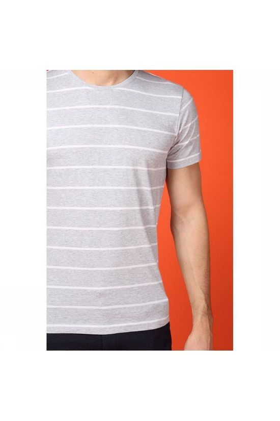 Makia T-Shirt Klippa T light grey/white