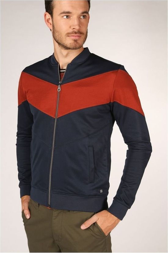 4funkyflavours Cardigan Drive My Love Dark Blue/Bordeaux / Maroon