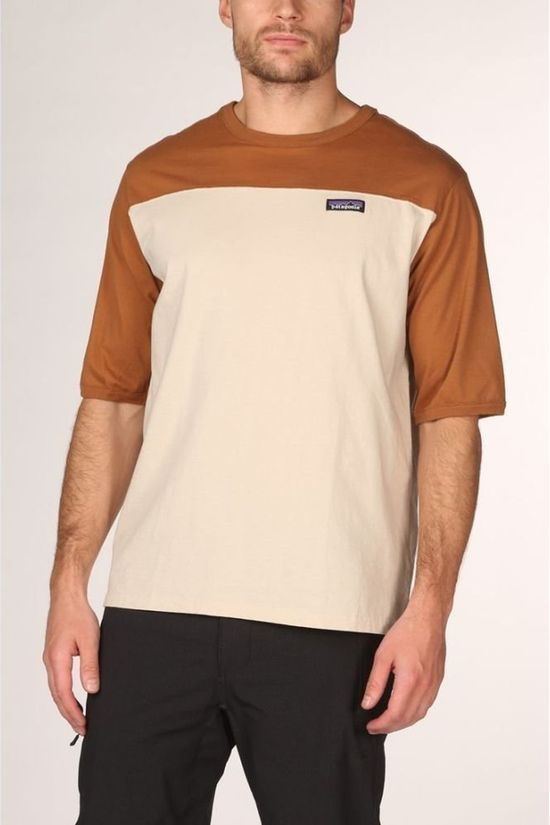 Patagonia T-Shirt Cotton In Conversion Ecru/Mid Brown