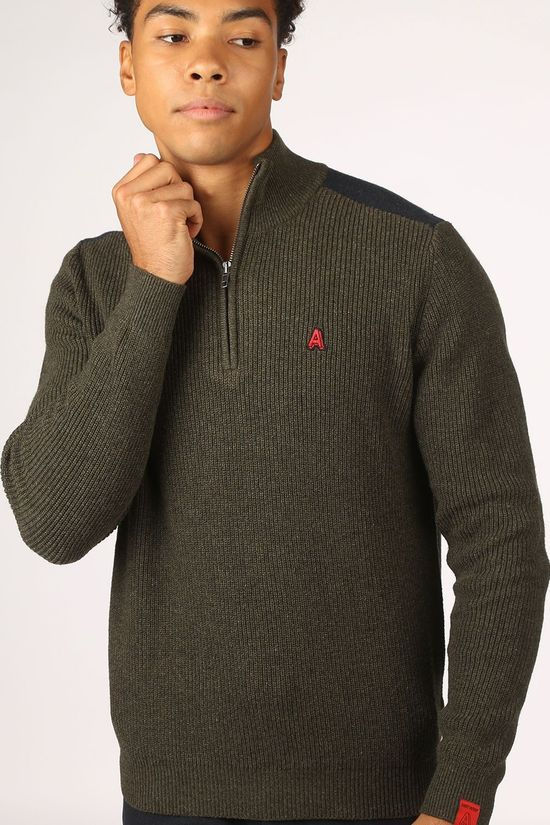 Antwrp Pull 2002-Bkw007 dark khaki