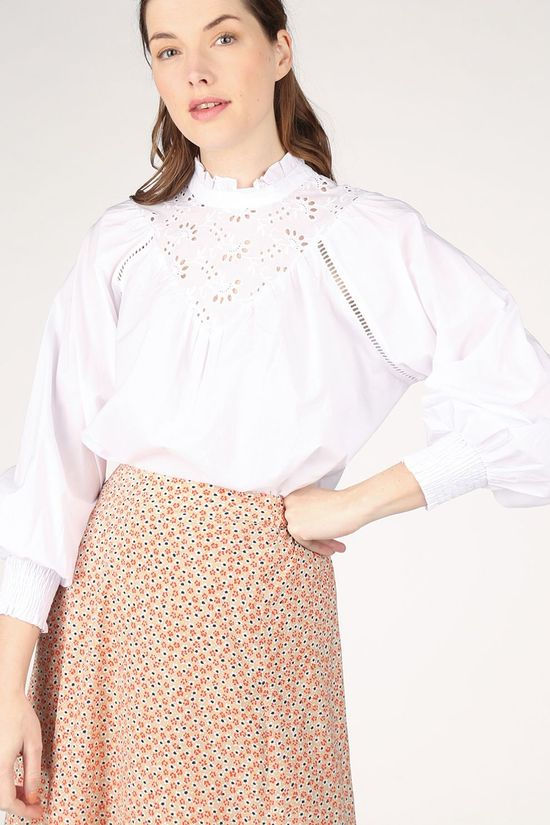 Co'Couture Blouse Briela Anglaise white