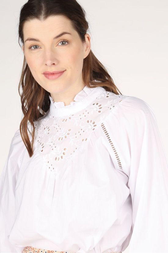 Co'Couture Blouse Briela Anglaise white