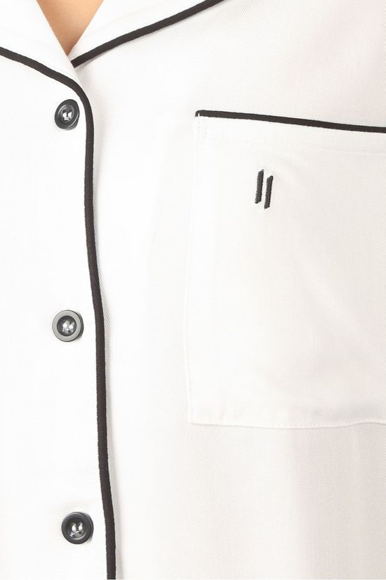 LordsxLilies Pyjama Button Down Ecru