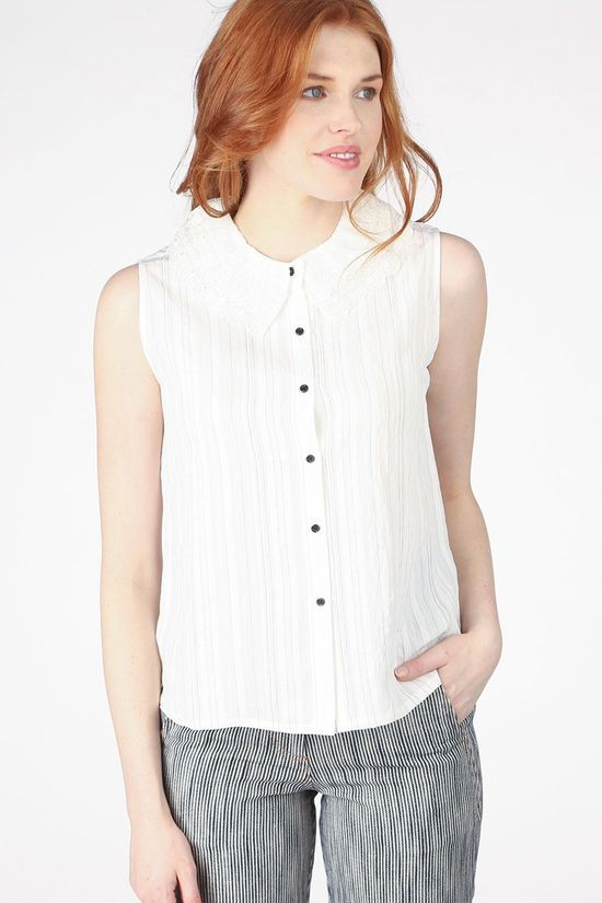 Sessùn Hemd Albertine Off White/Black