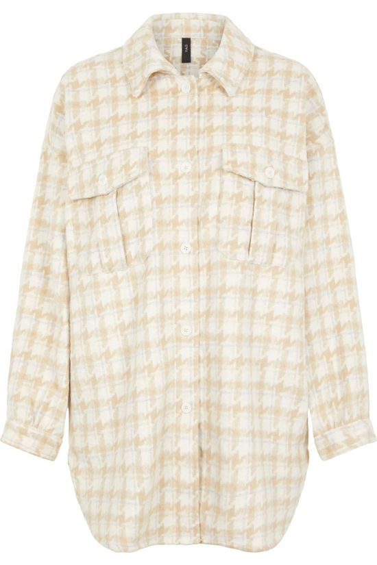 Yas Blazer Yastristan Ls Jacket Off White/Sand Brown