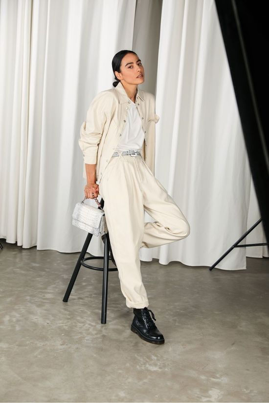 MbyM Pantalon Makena Ecru