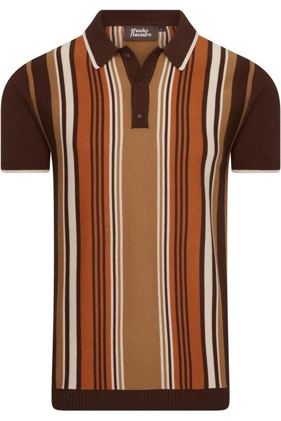 4funkyflavours Polo Rough Diamond Black/Rust