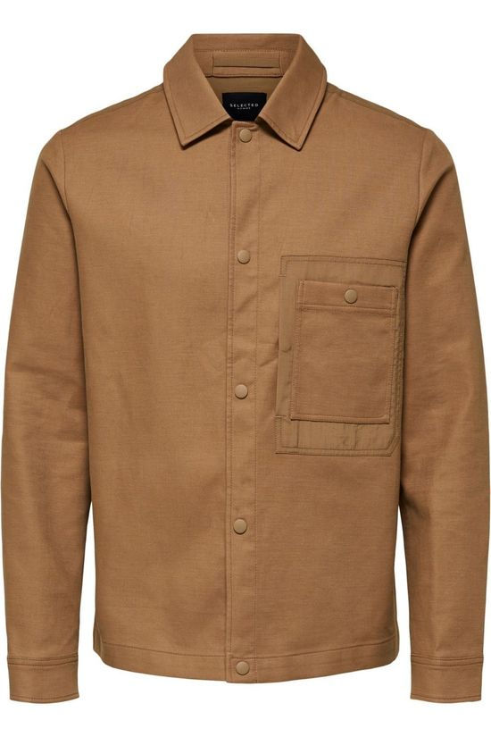 Selected Overshirt Slhmorris W Ex Camel Brown