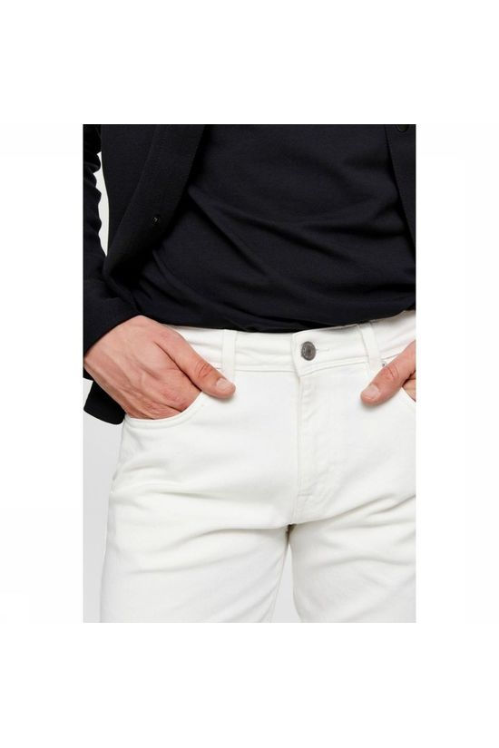 Selected Pantalon Slhslimleon white