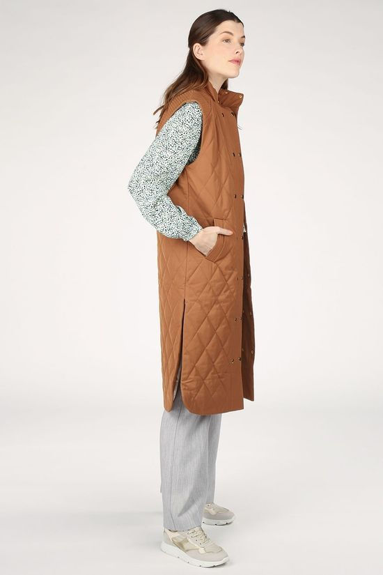 Ichi Bodywarmer Ihannie Wa Camel Brown