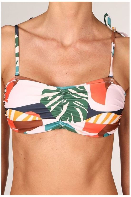 Yas Bh Yastropica Bikini Bow Bandeau Light Pink/Assorted / Mixed