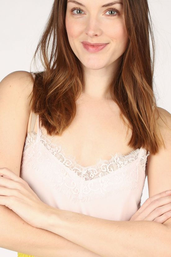 Selected Blouse Slfella Lace Singlet light pink