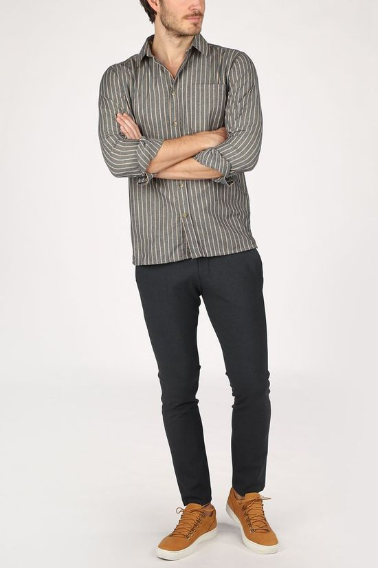 Selected Pantalon Slhslim-Carlo Flex Structure Light Grey Marle