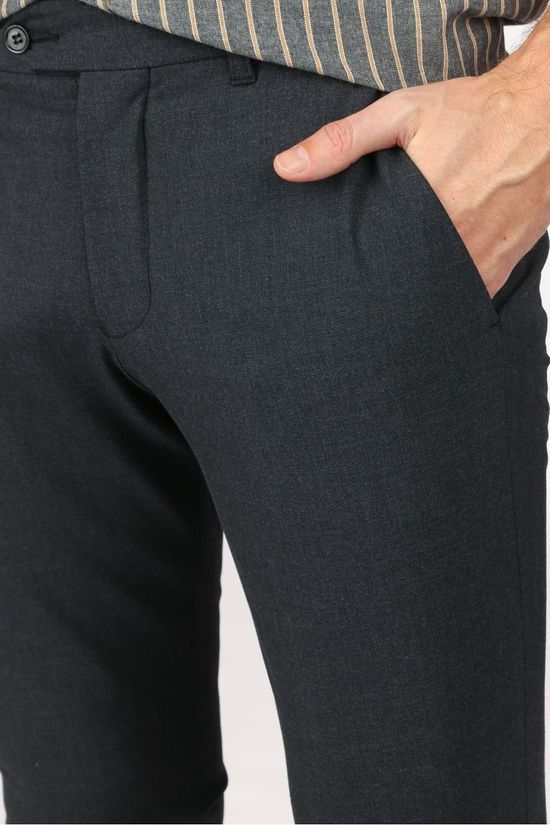 Selected Pantalon Slhslim-Carlo Flex Structure Light Grey Marle