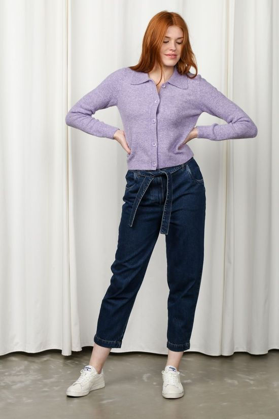 Yas Cardigan Yasjade Ls Knit mid purple